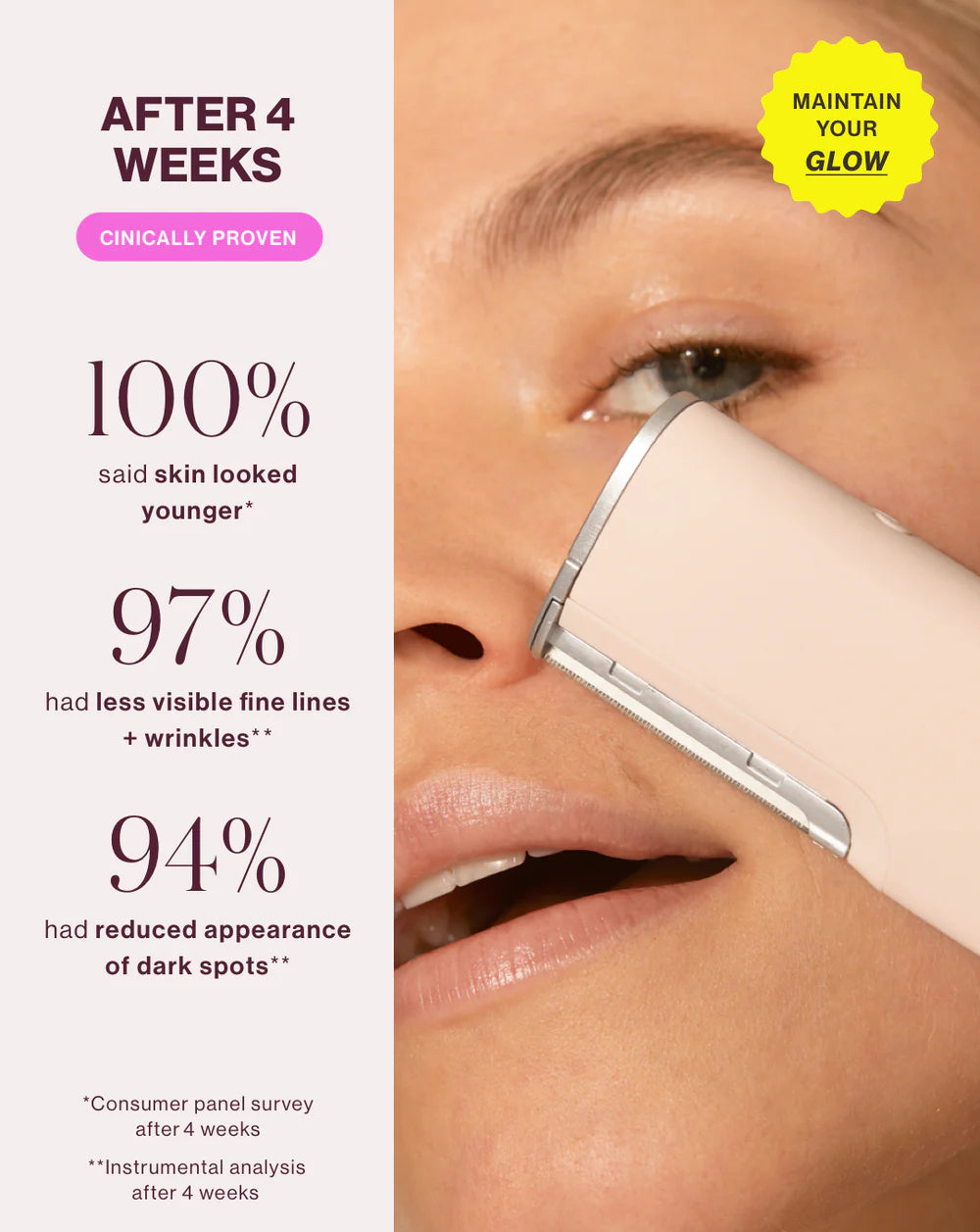 NOOK GLOW+ Sonic Facial Exfoliating Device